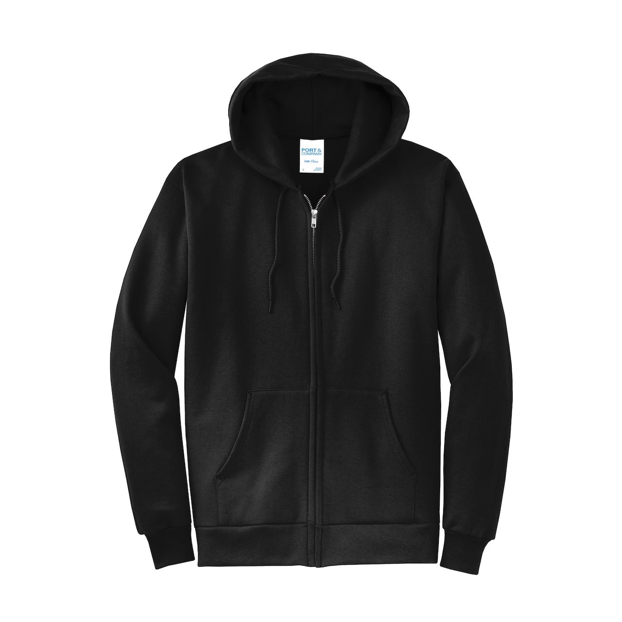 Port & Company® Neutrals Core Fleece Full-Zip Hooded Sweatshirt